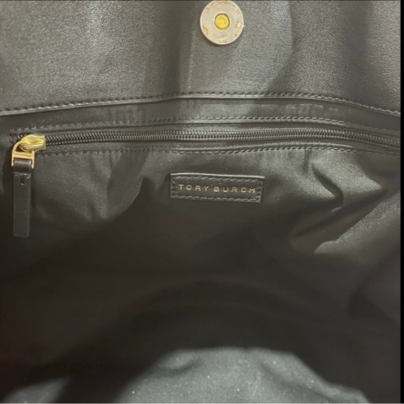 Authentic Tory Burch Collections Black Women's Tote Bag with Multicolor - Picture 5 of 9